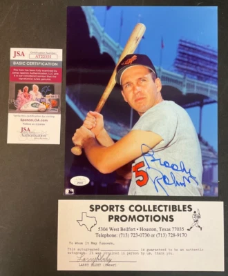 Brooks Robinson Signed 8x10 Color Photo JSA w/COA HOF '83 Baltimore Orioles MLB! - Image 1 of 4
