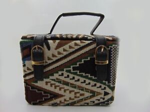 Handllom And Leather Women's Ikat design  Shoulder Bag