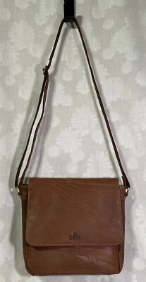 ROWALLAN Cuero Marrón Bandolera Mensajero Bolso Cartera Foto 1 de 4