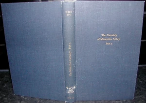 LATIN MEDIEVAL MANUSCRIPT Cartulary of MISSENDEN ABBEY J G Jenkins Part III HMSO - Picture 1 of 1