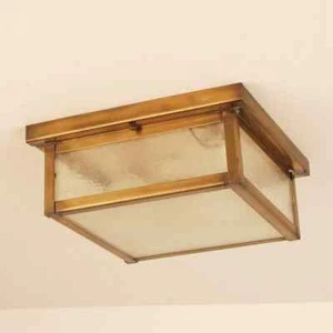 16C Ceiling Flush Box Fixture Series -Old Brass - Picture 1 of 3
