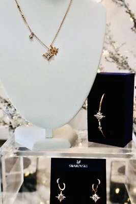 Conjunto de joias estrela simbólica Swarovski colar pulseira brincos - todos novos na caixa - Imagem 1 de 4