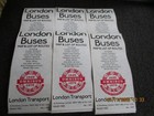 SIX NEW LT LONDON BUSES MAPS 1829 OMNIBUS 1979 No.1 179/1102M/500,000