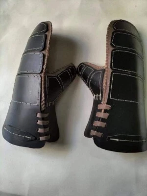 Pair Combat gauntlets,Viking leather gauntlets,Battle ready leather mittens,cosp - Image 1 of 2