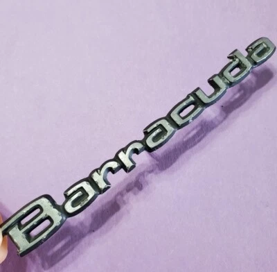 Bin3 1971 1972 1973 1974 Plymouth Barracuda Door Tail Panel Emblem 3505456 18700 - Image 1 of 4