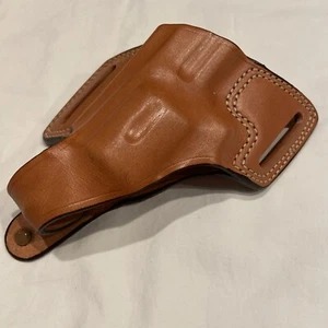Bianchi Leather Holster For 4” Med/LG. Revolvers RH OWB - EXCELLENT CONDITION - Picture 1 of 6