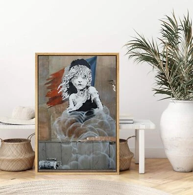 Arte de pared enmarcado Wall26 French Girl Les Miserables graffiti e impresión en lienzo callejero Foto 1 de 4