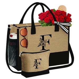 Personalized Gifts for Women, Initial Tote Bag Monogram Tote Bag Gifts for Fe... - Picture 1 of 6