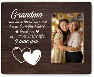 Grandma Picture Frame 4X6, Grandma Gifts from Grandkids Grandson Granddaughter, - Picture 1 of 6