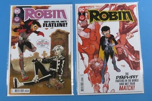 Lote de dos cómics Robin #1 y #2 2021 primera y segunda aparición completa de Flatline - Imagen 1 de 11