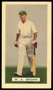 Hoadleys - 'Test Cricketers (40)' (1936) - #13 - W.A. Brown (New South Wales) - Picture 1 of 2