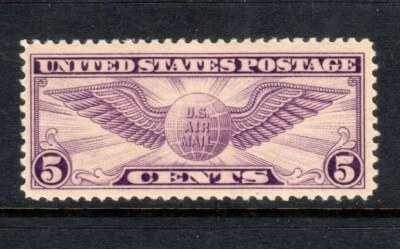 US Scott C12 VF/XF Airmail Mint Never Hinged Perf 11 Winged Globe 1930.. - Image 1 of 2