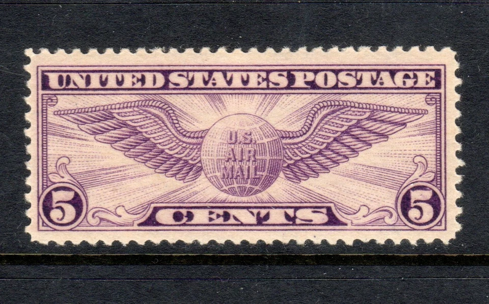 US Scott C12 VF/XF Airmail Mint Never Hinged Perf 11 Winged Globe 1930.. - Image 1 of 2