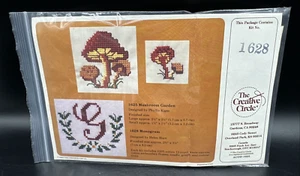 Vintage The Creative Circle #1628 Monogram Cross Stitch Kit NEW Old Stock - Picture 1 of 2