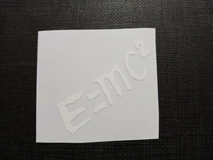 E=mc² Sticker Vinyl Decal Windows Laptops Appliances Waterproof! - Picture 1 of 4