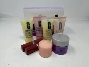 Set de Muestra Clinique-Nuevo Caja Abierta-Loción Limpiador Crema de Ojos Color de Labios + Imprimación - Imagen 1 de 8