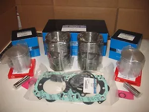 SEADOO 717 CARBURETED CARB TOP END REBUILD KIT HX GTI SPX XP CYLINDER SLEEVE 720 - Picture 1 of 2