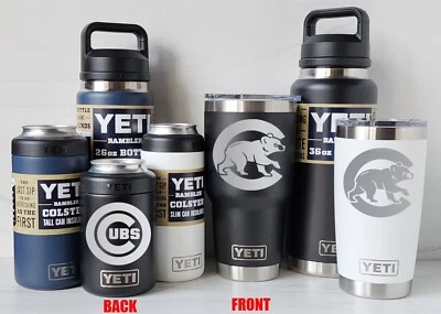 CHICAGO CUBS YETI Laser Engraved Tumblers, Can Colsters, and Bottles - Image 1 of 3