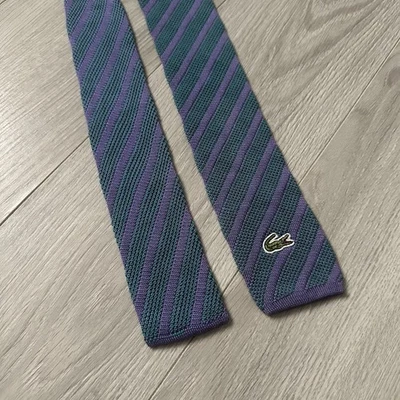 Corbata Lacoste rara 100 % algodón Foto 1 de 4