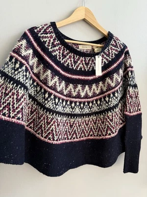 NUEVO Suéter Suéter Tejido Sleeping On Snow Anthropologie Mezcla Lana Para Mujer’s XS Foto 1 de 4
