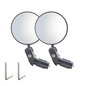 2x Fahrrad Lenkerendenspiegel 360° Rückspiegel MTB Mountainbike Ebike Rückspiegel - Bild 1 von 6