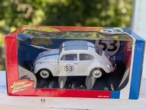 Disney Herbie 1963 VW Beetle The Love Bug Diecast 1:18 Johnny Lightning 2005 - Picture 1 of 7
