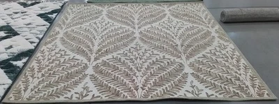 IVORY / BROWN 9'-0" x 9'-0" Back Stain Rug, Reduced Price 1172791249 CPR208T-9SQ - Image 1 of 4