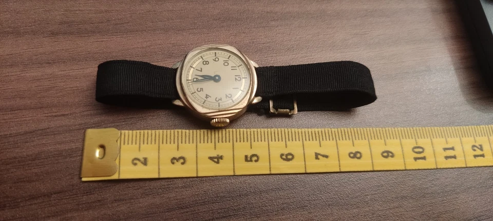 AHO 10 Mikron Damenuhr Golddouble, Walzgold Vergoldet, Vintage Alt Rar Sammler - Bild 1 von 4