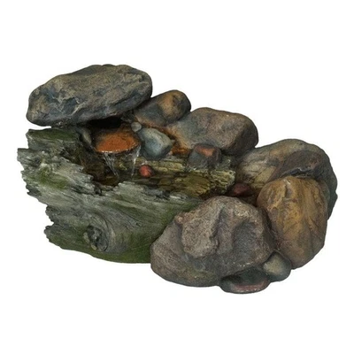 Fuente de jardín pura 13,9"x22,9"x14" piedra en cascada multicolor decorativa Foto 1 de 4