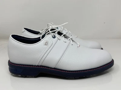 Talla 9.5 FootJoy Premiere Series Packard Blanco Rosa Azul Marino 54543 Sin Tapa de Caja Foto 1 de 4