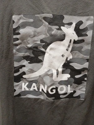 Camiseta Kangol XXL Gráfica Gris Manga Corta Serigrafía Logo Unisex Foto 1 de 4