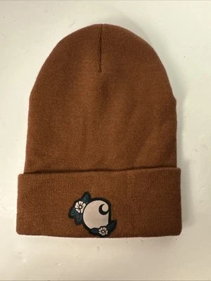 Carhartt Mujer Parche Floral Gorro Puños Sable Rojo Invierno Gorra Sombrero Tejido Foto 1 de 3