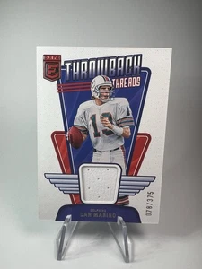 2023 Panini Donruss Elite Dan Marino Throwback Threads /375 - Miami Dolphins - Picture 1 of 2