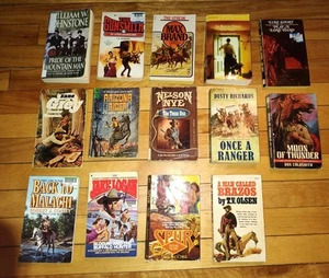 Lot of 14 WESTERN Paperback Books. Cowboy Book Random Mix. All Paperback Western - Picture 1 of 1