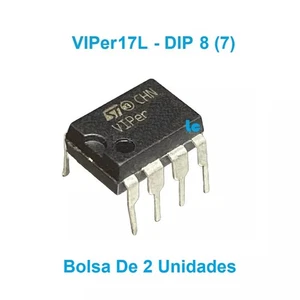 Circuito Integrado VIPER17L - Encpsulado DIP 8 (7) - Bolsa De 2 Unidades - Imagen 1 de 2