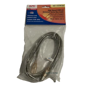High Speed USB 2.0 Universal Serial Bus Cable 10ft 3M Clear APC 19061CL-10F-1E - Picture 1 of 9