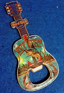 KEY WEST MARLIN FISHING FLORIDA KEYS ANCHOR BOTTLE OPENER GUITAR Hard Rock Cafe - Picture 1 of 1