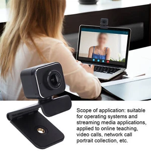 Computer Camera 1080P HD Adjustable Rotatable Auto Focusing Four Layer Lens - Afbeelding 1 van 12