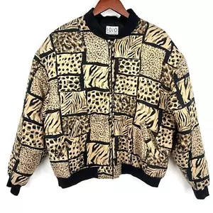 VINTAGE 80'S 90'S IOIO Design 100% Linen Size Large L Puffer Jacket Coat Shirt - Picture 1 of 9