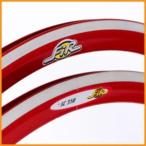 NOS FIR SC 350 32h AERO RIMS VINTAGE 700C RED ROAD BIKE BICYCLE 90S CLINCHER - Picture 1 of 5