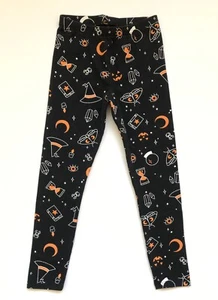 Cat & Jack Girls Halloween Black Leggings Size 5T - Picture 1 of 5