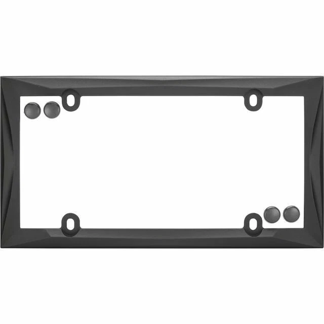 Cruiser Accessories 58200 Contorno ~ Marco de matrícula plano gris recubierto de polvo Foto 1 de 1