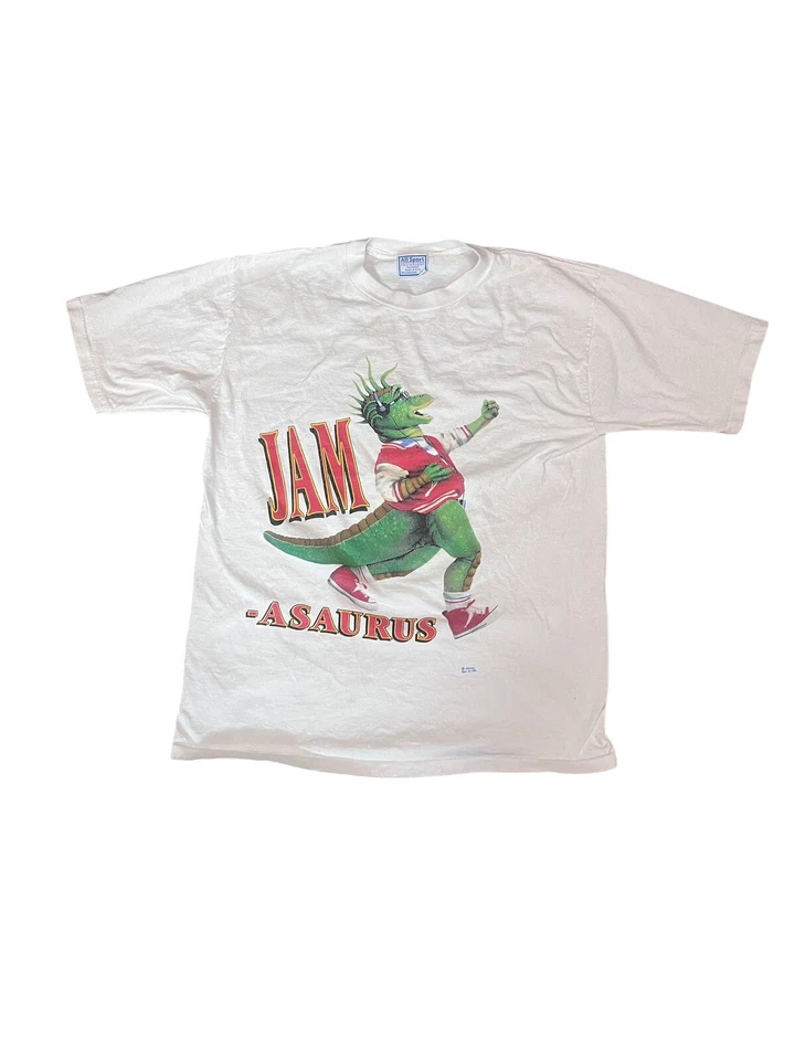 Camiseta XL Rara De Colección Años 90 Disney Dinosaurios Programa de TV Robbie Sinclair Jam Asaurus Foto 1 de 4