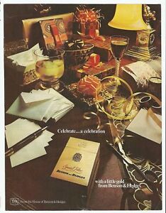 BENSON and HEDGES Cigarettes - Vintage 1976 Print Ad