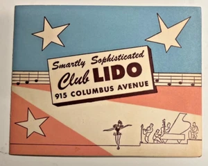 Vintage 1950s CLUB LIDO, San Francisco, Souvenir Photo Folder - Picture 1 of 2