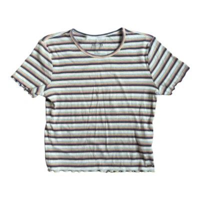 Camiseta Hollister para mujer a rayas bebé corta primavera rayas junior talla mediana Foto 1 de 4