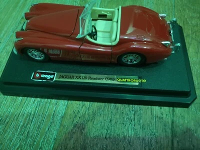 BURAGO JAGUAR XK 120 - ROSSA - 1948 - SCALA 1/24 - Immagine 1 di 4