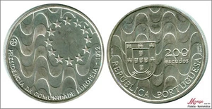 Portugal 200 Escudos 1992 / Presidency EU / 26.50 Gr. Silver FDC / MS KM00 - Picture 1 of 1