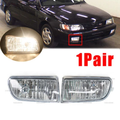 1 Pair Front Bumper Fog Driving Lamp For Toyota Corolla AE100 AE101 1993-1997 Foto 1 de 4