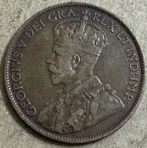 Kanada - 1914 - One Cent - 111 Jahre alter kanadischer großer Cent - King George V - Bild 1 von 3